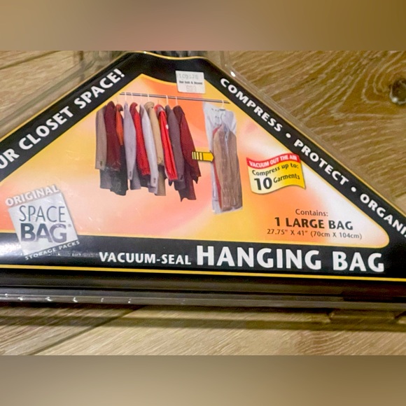 NEW Original Space Bag Vacuum Seal Hanging Bag Large Closet Organization - Picture 4 of 4